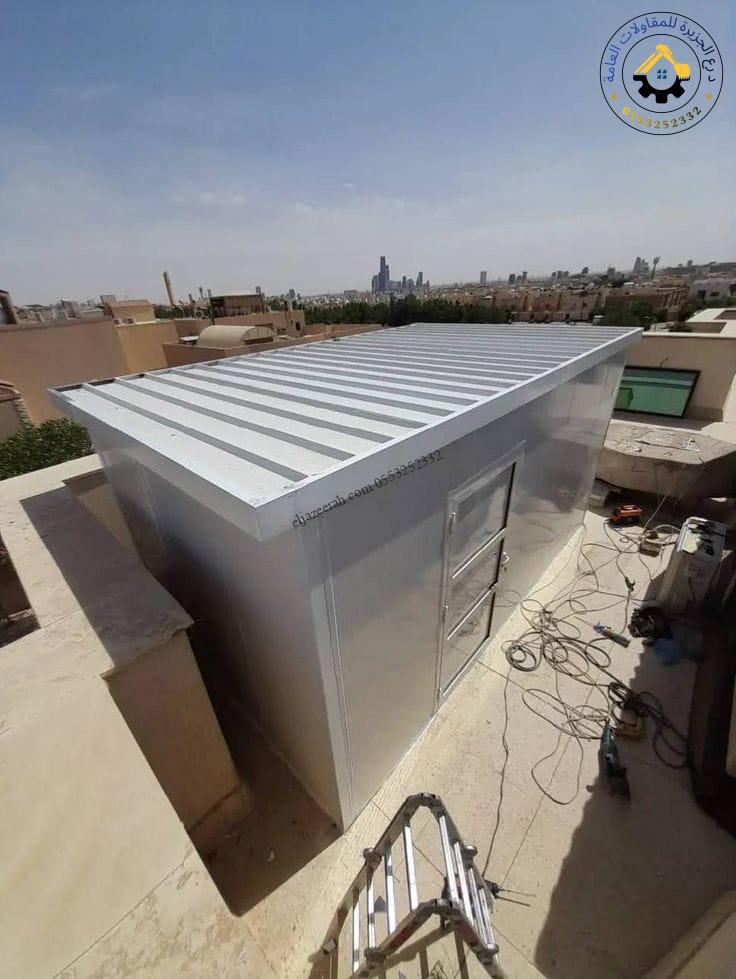 خطوات تنفيذ غرف وملاحق ساندوتش بانل