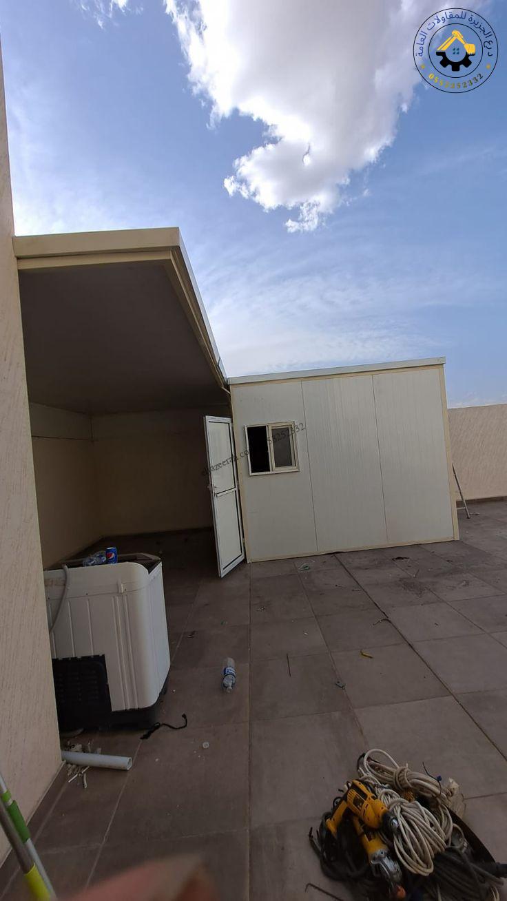 خطوات تنفيذ غرف وملاحق ساندوتش بانل