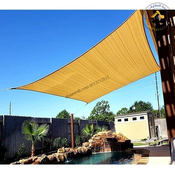 أهمية مظلات شد انشائي للمسابح في جدة
