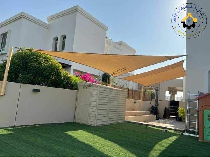الحفاظ على مظلات الشد الإنشائي بجدة