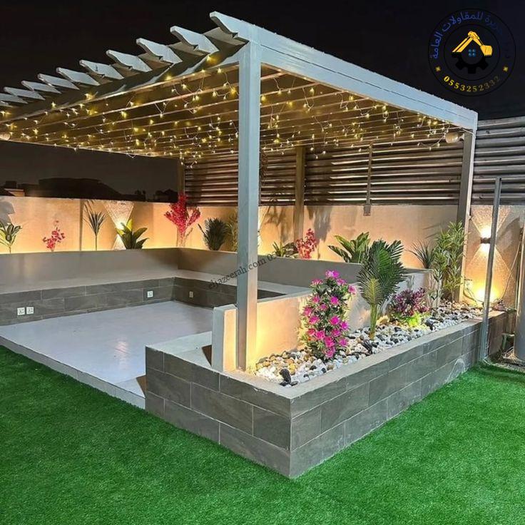 خطوات تركيب مظلات الحدائق